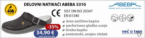 Delovni natikači ESD