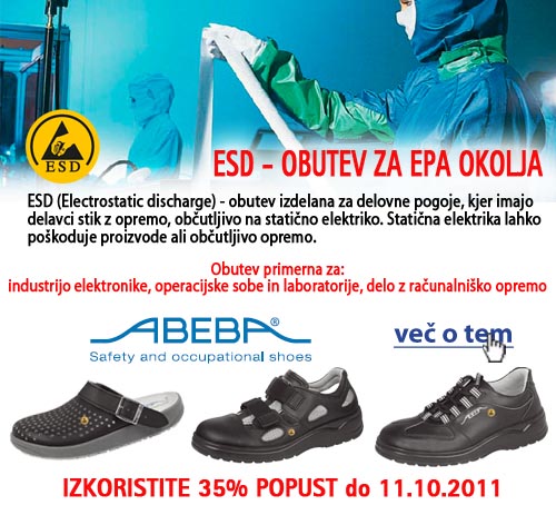 ESD delovna obutev Abeba