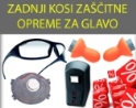 zaščitna očala, ušesni čepki, respirator