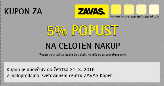 Zavas Koper popust