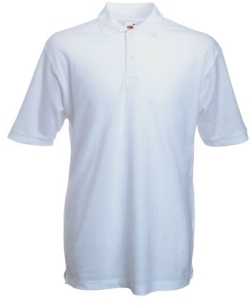 POLO MAJICA S KRATKIMI ROKAVI PREMIUM BELA FRUIT OF THE LOOM POLO MAJICA S 100639