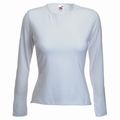 MAJICA Z DOLGIMI ROKAVI CREW NECK T BELA FRUIT OF THE LOOM MAJICA Z DOLGIMI