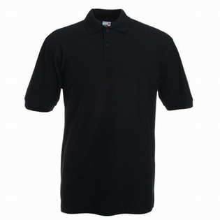 POLO MAJICA S KRATKIMI ROKAVI PREMIUM ČRNA FRUIT OF THE LOOM POLO MAJICA S 111238