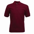 POLO MAJICA S KRATKIMI ROKAVI 65/35 BORDO RDEČA FRUIT OF THE LOOM POLO MAJICA S