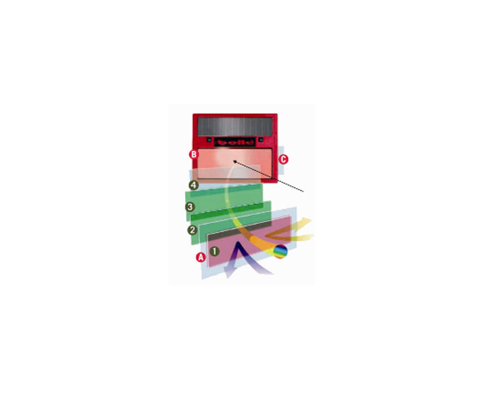 STEKLO BOLLE SAFETY NOTRANJE COVOINT ZA VOLT (102.5x42.3 MM) STEKLO BOLLE SAFETY 117668