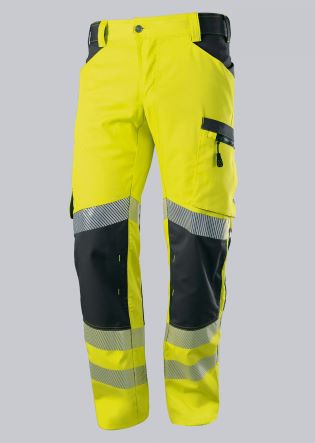 HLAČE BP 2040.844.6656 HI VIS SIVO-RUMENE HLAČE BP 128502
