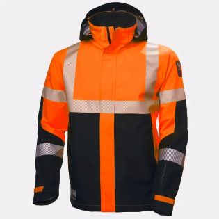 JAKNA HH 71172 ICU SHELL CL2 HI-VIS ORANŽNA - TEMNO SIVA HELLY HANSEN WORKWEAR JAKNA HH 71172 ICU 128639