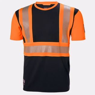 MAJICA KR HH 79271 ICU CL1 HI-VIS ORANŽNA-TEMNO SIVA HELLY HANSEN WORKWEAR MAJICA KR HH 79271 128645