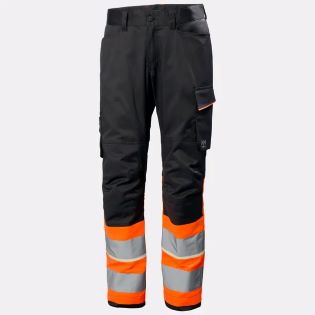 HLAČE HH 77513 UC-ME CL1 HI-VIS ORANŽNE-TEMNO SIVE HELLY HANSEN WORKWEAR HLAČE HH 77513 128647