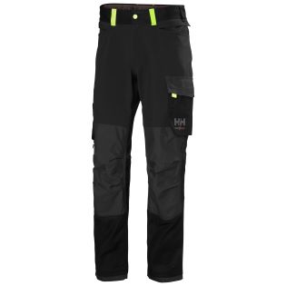 HLAČE HH 77395 OXFORD 4X CNCT, ČRNO SIVE HELLY HANSEN WORKWEAR HLAČE HH 77395 129322