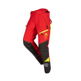 HLAČE GOZDARSKE SIOEN NINJA 907 RDEČE/ČRNE/HI-VIS RUMENE HLAČE GOZDARSKE 129954